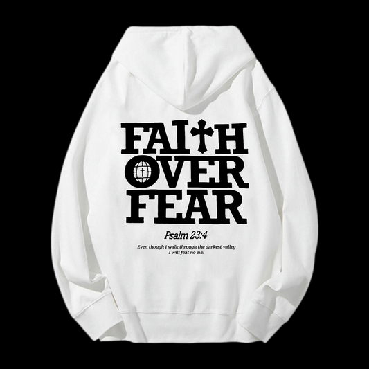 Faith Over Fear Drawstring Hoodie