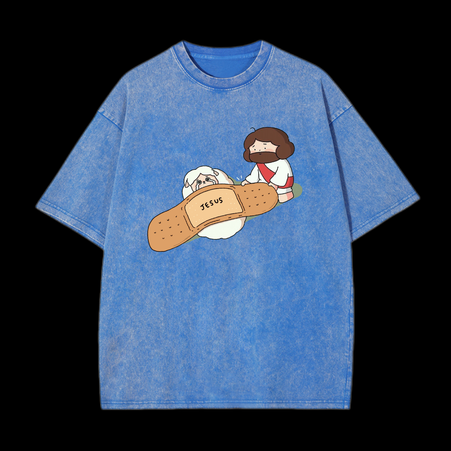 Jesus Heals Washed T-Shirt