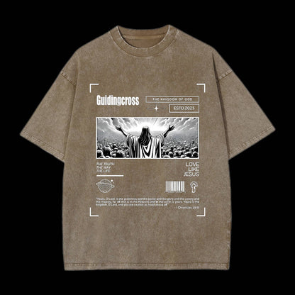 Divine Sacrifice Christian Washed T-Shirt