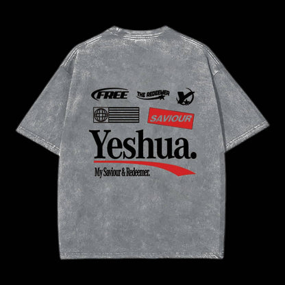 Yeshua Double Sided Unisex Washed Christian T-shirt