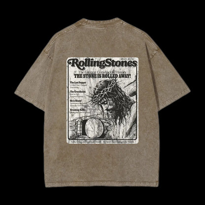Rolling Stones Resurrection Christian Washed T-Shirt