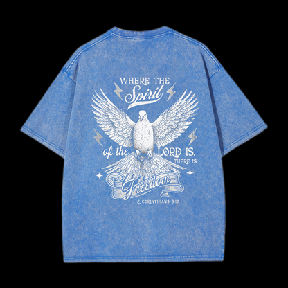 Where The Spirit Of The Lord CHristian tee