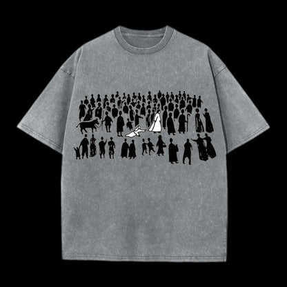 BY HIS WOUNDS CHIRSTIAN WASHED T-SHIRT