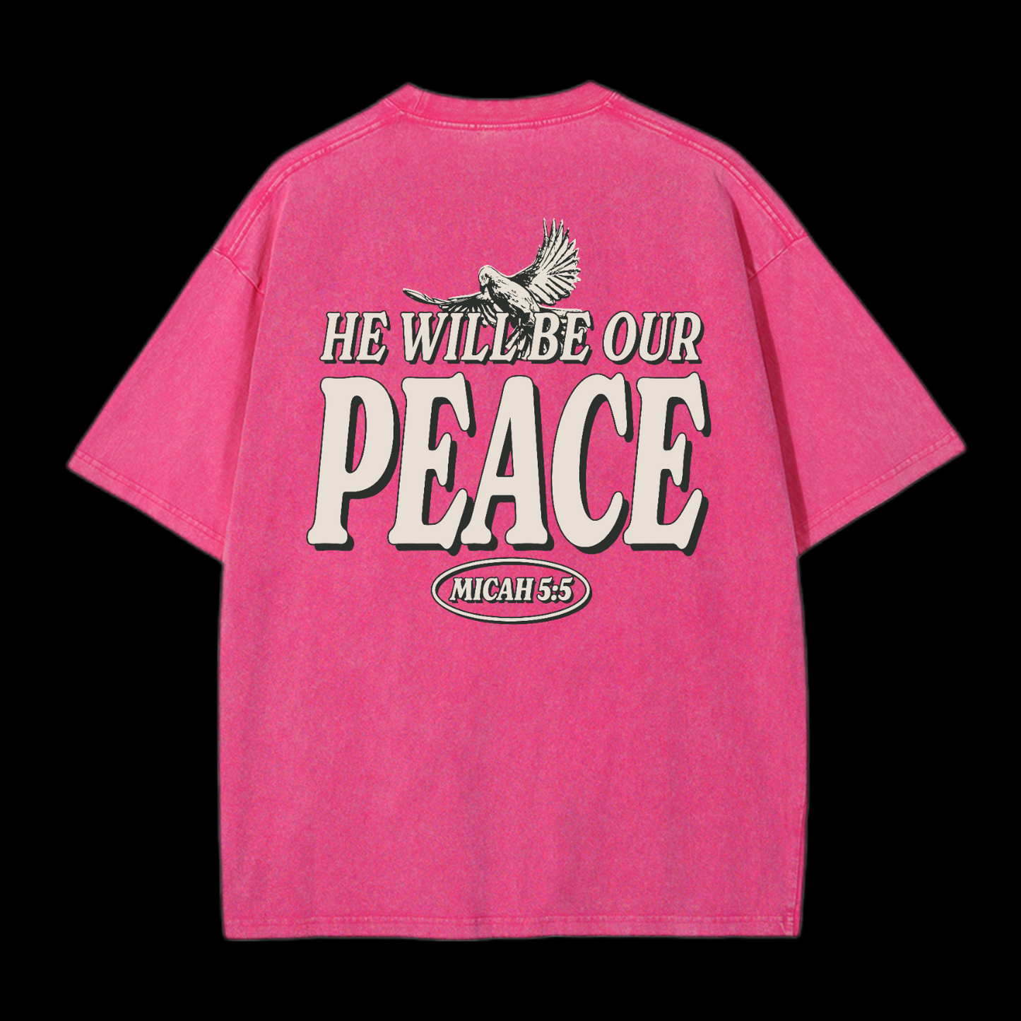 He Will  Be Our Peace Washed T-Shirt