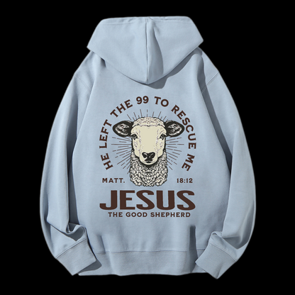 He Left The 99 To Rescue Me Drawstring Hoodie