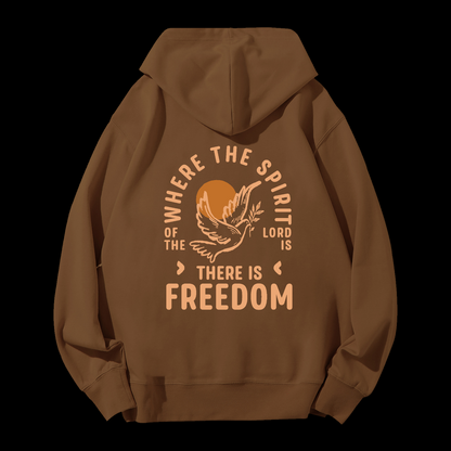 There Is Freedom Drawstring Hoodie