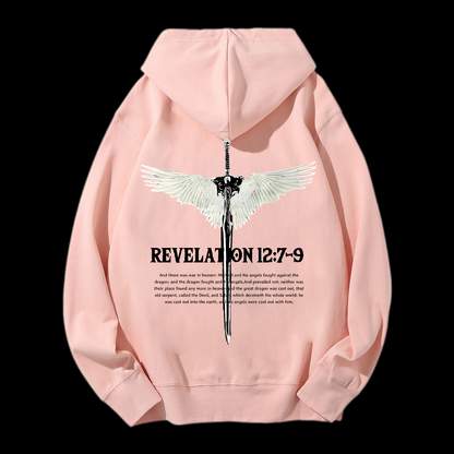 Revelation 12:7-9 Drawstring Hoodie