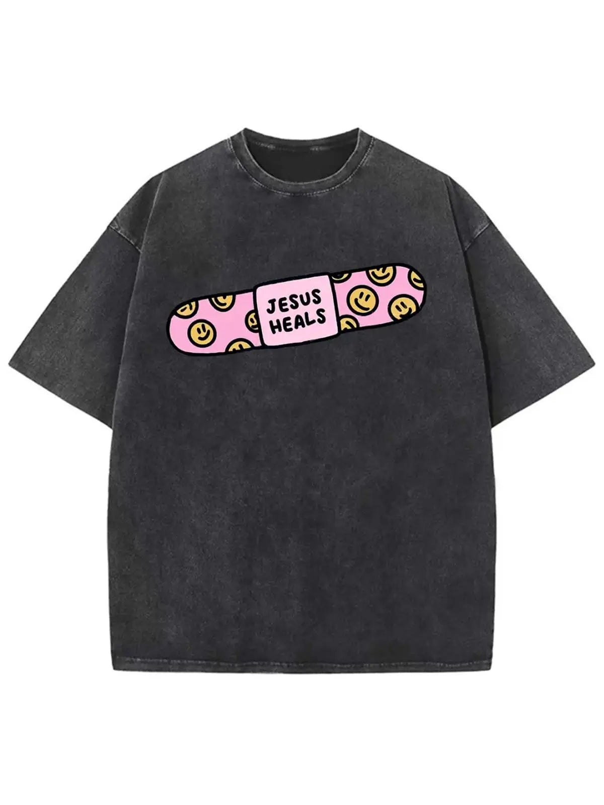 Jesus Heals Unisex Washed T-Shirt