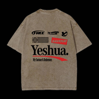 Yeshua Double Sided Unisex Washed Christian T-shirt