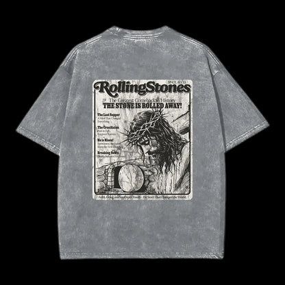 Rolling Stones Resurrection Christian Washed T-Shirt