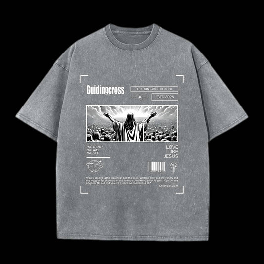 Divine Sacrifice Christian Washed T-Shirt