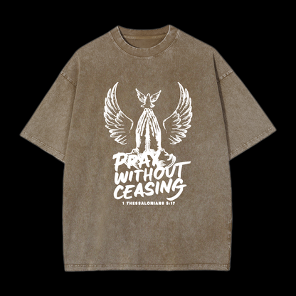 Pray Without Ceasing Printed Men's Tee