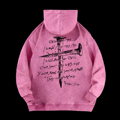 I Will Fear No Evil Washed Hoodie