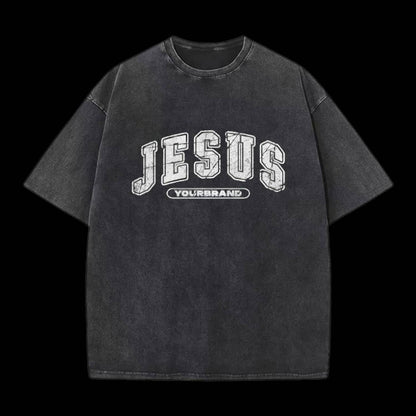 Jesus Double Sided Unisex Washed Christian T-shirt