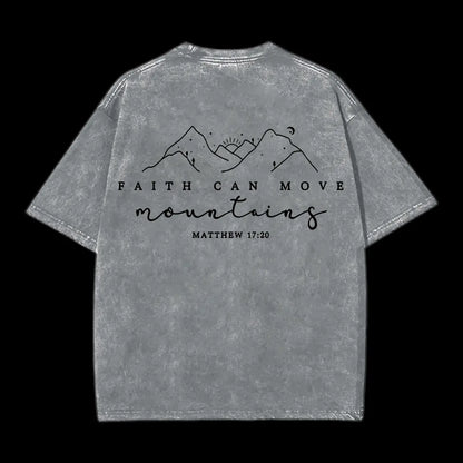 Faith Can Move Washed T-Shirt