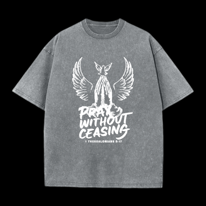 Pray Without Ceasing Printed Men's Tee