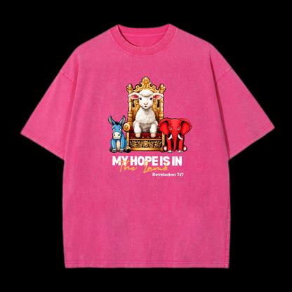 For The Lamb At The Center Washed T-Shirt