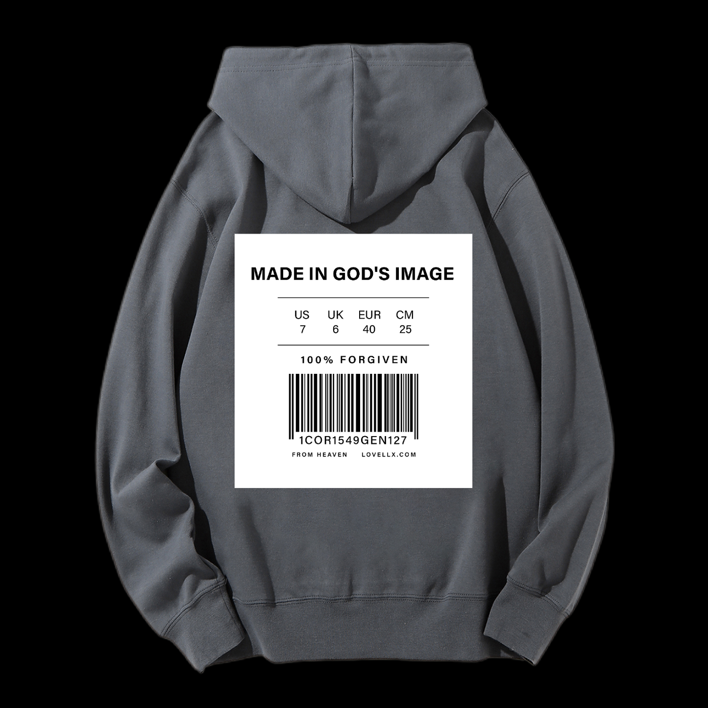 Made In God's Image Drawstring Hoodie