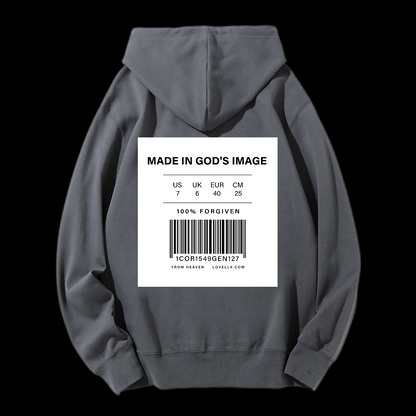 Made In God's Image Drawstring Hoodie