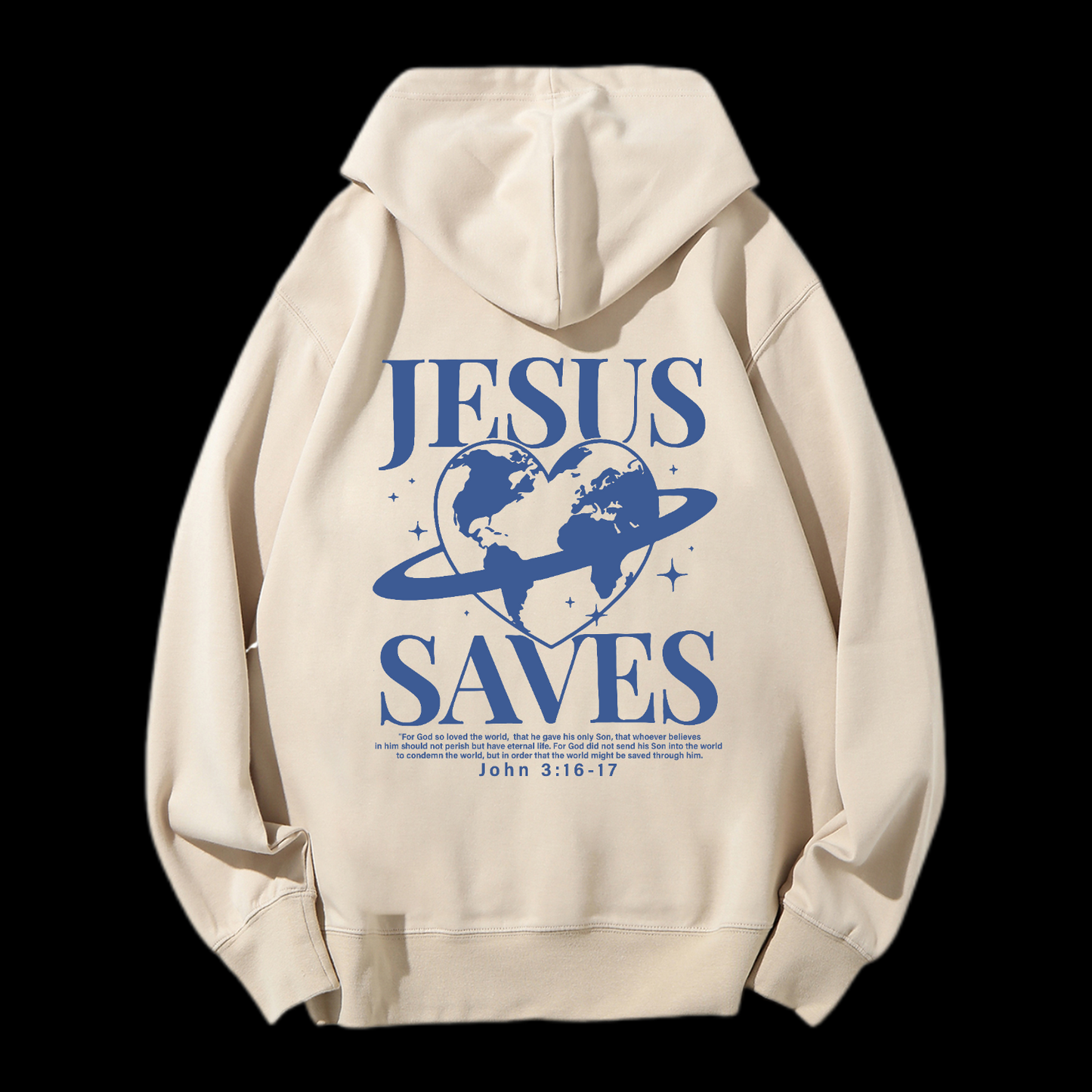 Jesus Saves Drawstring Hoodie