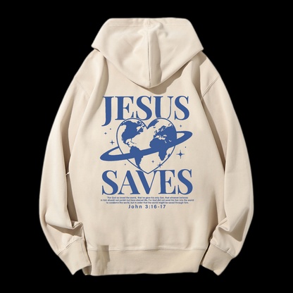 Jesus Saves Drawstring Hoodie