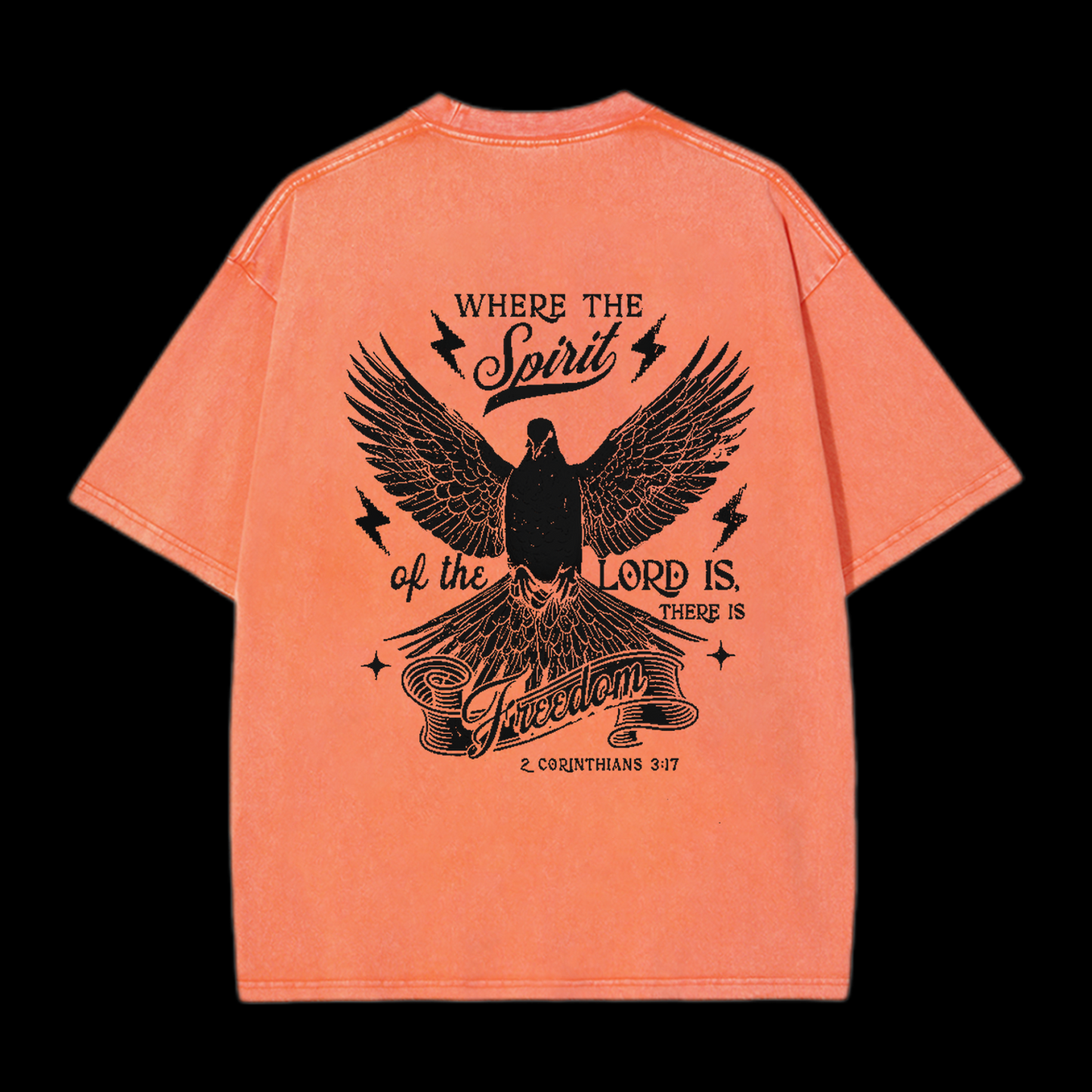 Where The Spirit Of The Lord CHristian tee
