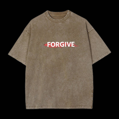 Father, Forgiven Them Unisex Washed Christian T-shirt