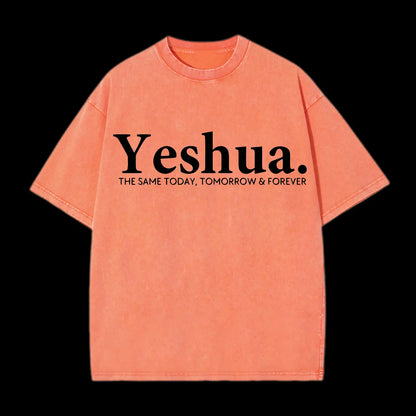 Yeshua The Same Today. Tomorrow&Forever Washed T-Shirt