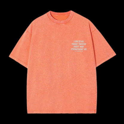I CAN DO ALL THINGS THROUGH A VERSE CHRISTIAN TEE