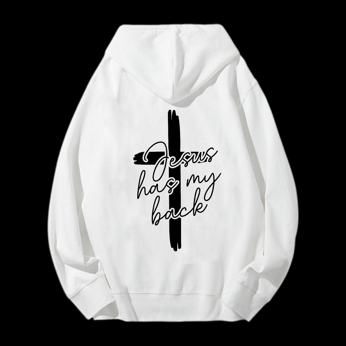 Jesus Has My Bacle Drawstring Hoodie