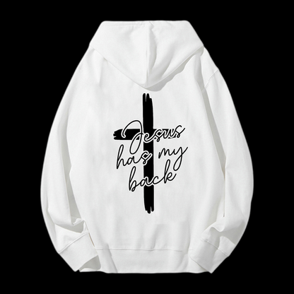 Jesus Has My Bacle Drawstring Hoodie