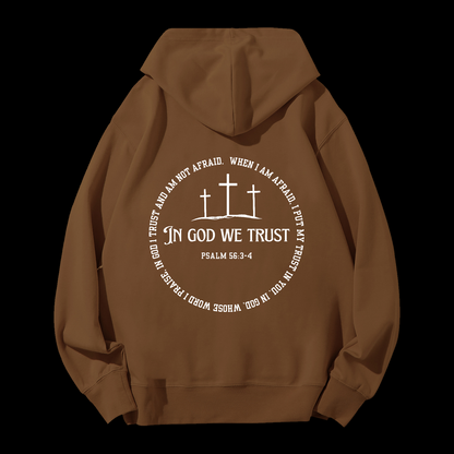 In God We Trust Drawstring Hoodie