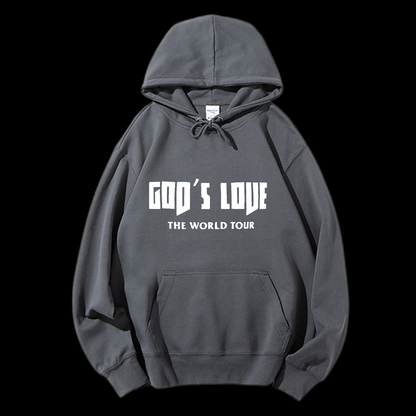 God's Love The World Tour Drawstring Hoodie