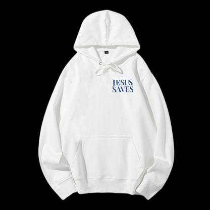 Jesus Saves Drawstring Hoodie