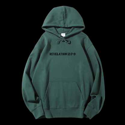 Revelation 12:7-9 Drawstring Hoodie