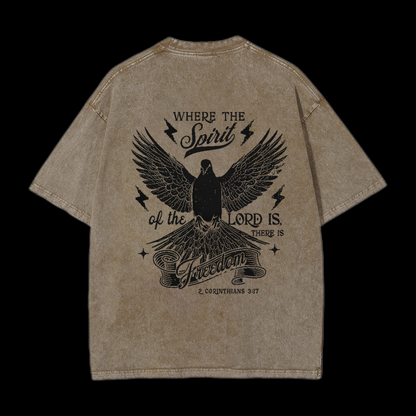 Where The Spirit Of The Lord CHristian tee