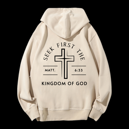 Kingdom Of God Drawstring Hoodie