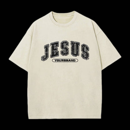 Jesus Double Sided Unisex Washed Christian T-shirt