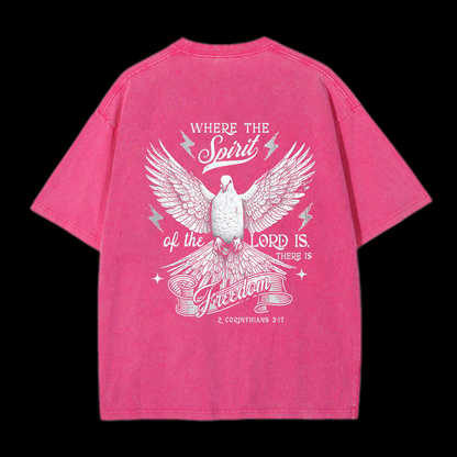 Where The Spirit Of The Lord CHristian tee