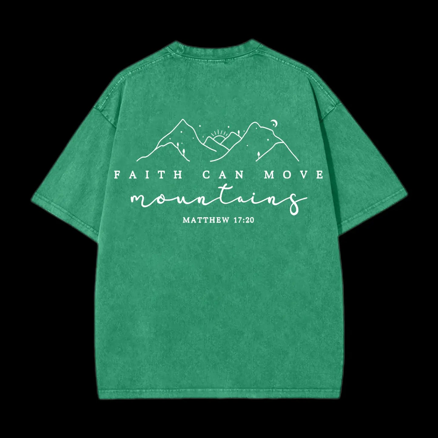Faith Can Move Washed T-Shirt