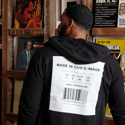 Made In God's Image Drawstring Hoodie