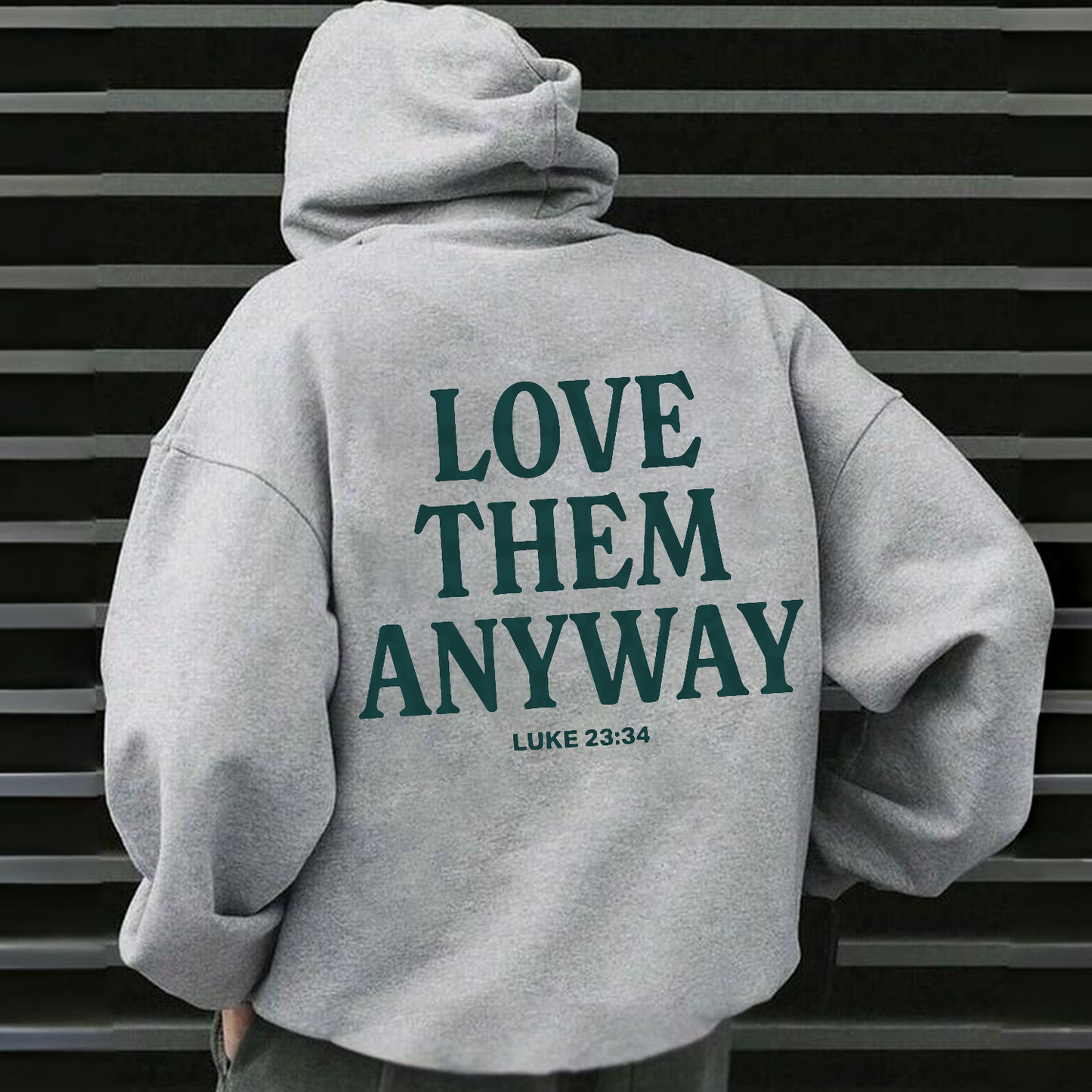 Love Them Anyway Drawstring Hoodie