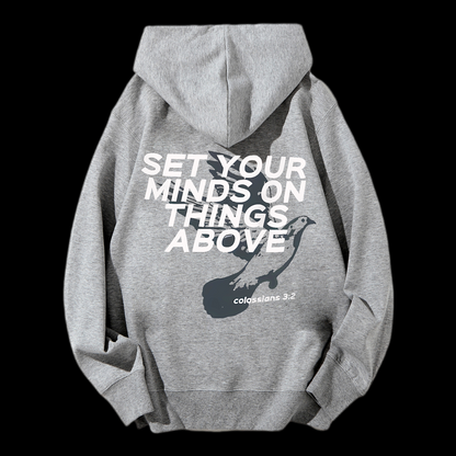 Set Your Minds On Things Above Drawstring Hoodie