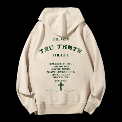 The Way The Truth The Life Drawstring Hoodie