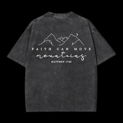 Faith Can Move Washed T-Shirt