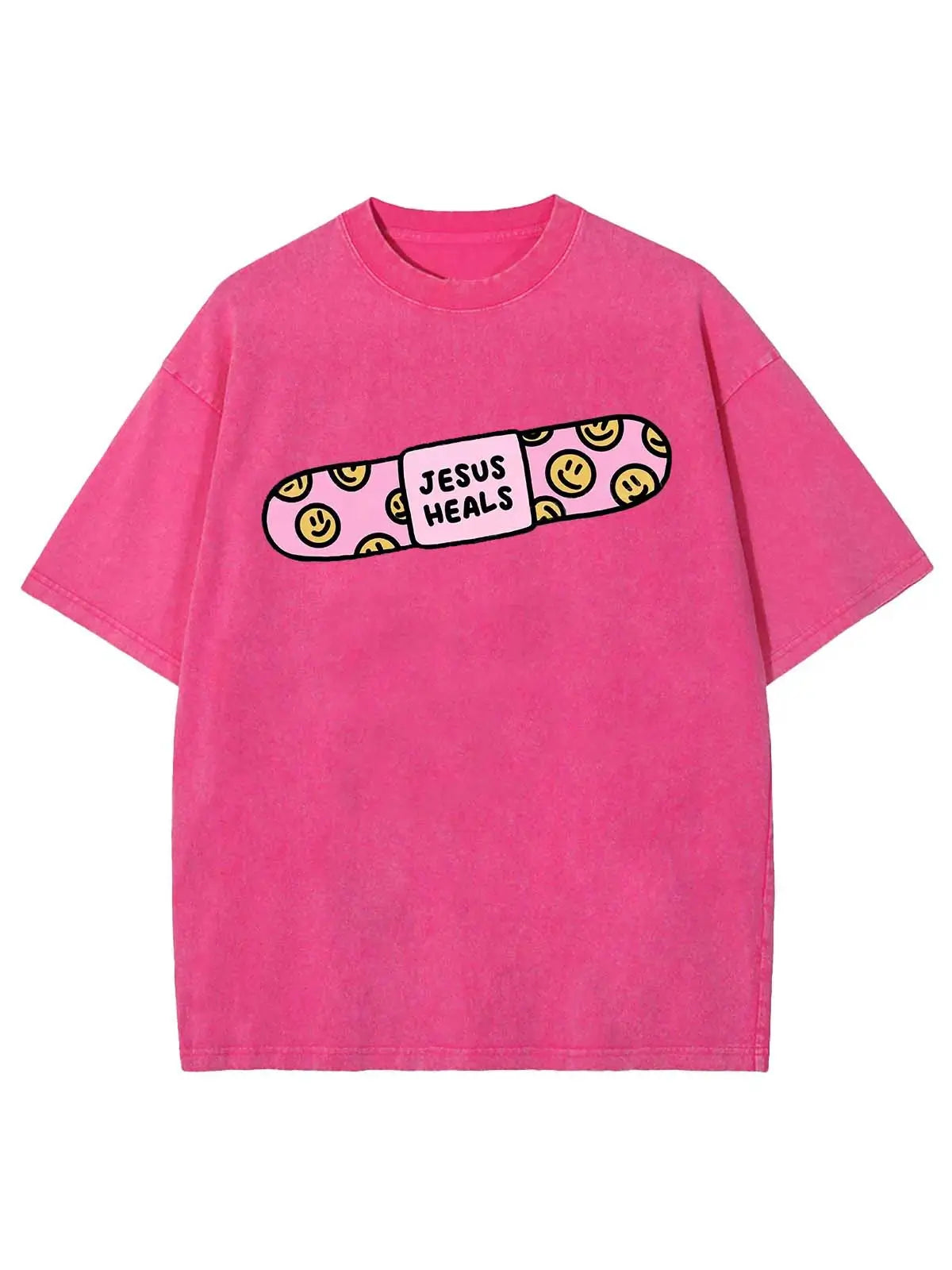 Jesus Heals Unisex Washed T-Shirt