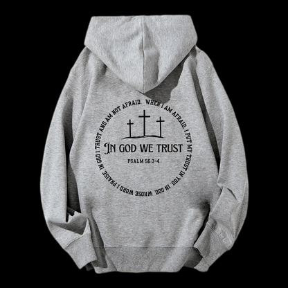 In God We Trust Drawstring Hoodie