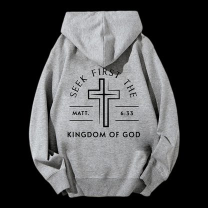 Kingdom Of God Drawstring Hoodie
