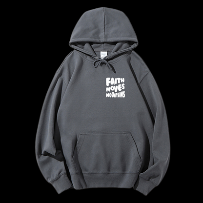 Faith Moves Mountains Drawstring Hoodie