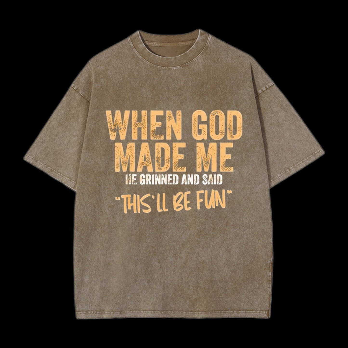 This'll Be Fun Unisex Washed Christian T-shirt